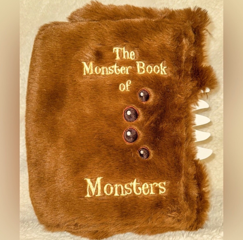 MINISO x Harry Potter collection Monster Book of Monsters Plush Cosmetic Bag