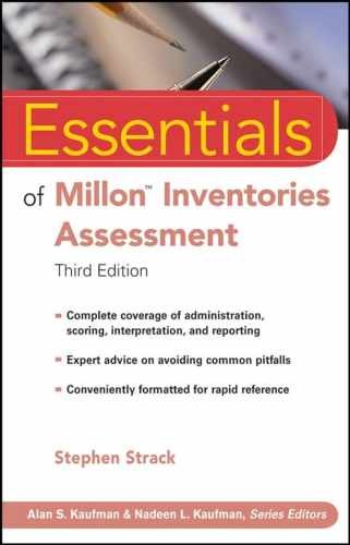 Essentials of Millon Inventories - Paperback, by Strack Stephen - Acceptable