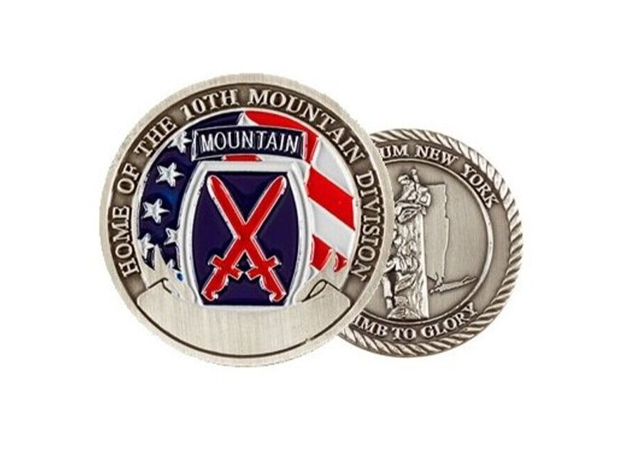 US Army Fort Drum 10th Mountain Challenge Coin