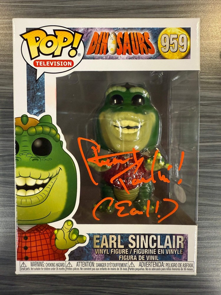 Funko POP! Television: Dinosaurs - Earl Sinclair (Signed/Stuart Pankin/PSA)(Dama