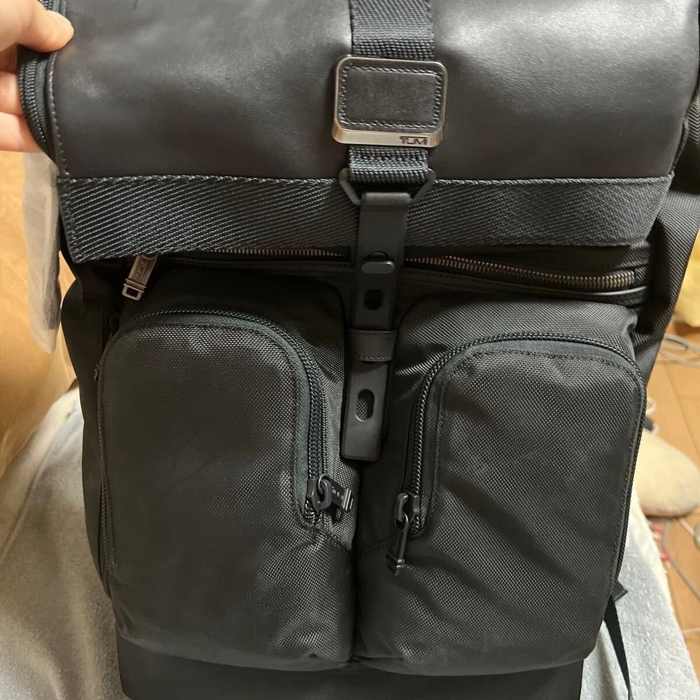 Tumi Logistics Flap Lid Backpack Rare Business Casual Stylish Carryall-image