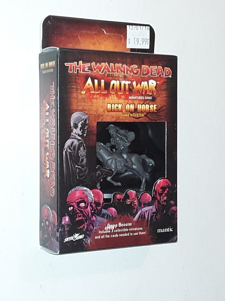 Rick on Horse Booster NEW Walking Dead All Out War Miniatures Game Mantic