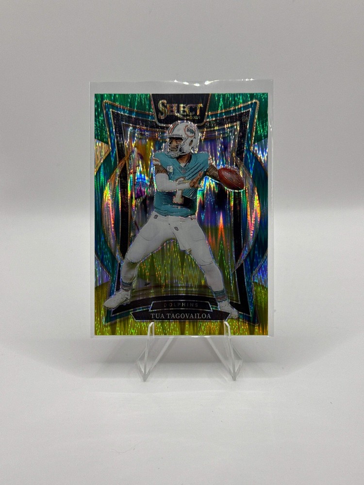 Tua Tagovailoa #99 Green Yellow Prizm Shock Concourse Level 2024 Panini - Select