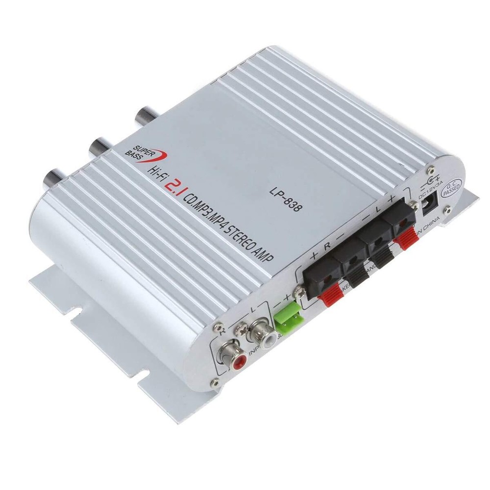 LP-838 Mini Hi-Fi CD MP3 Radio Car Auto Motorcycle Home Audio Stereo Bass Spe...
