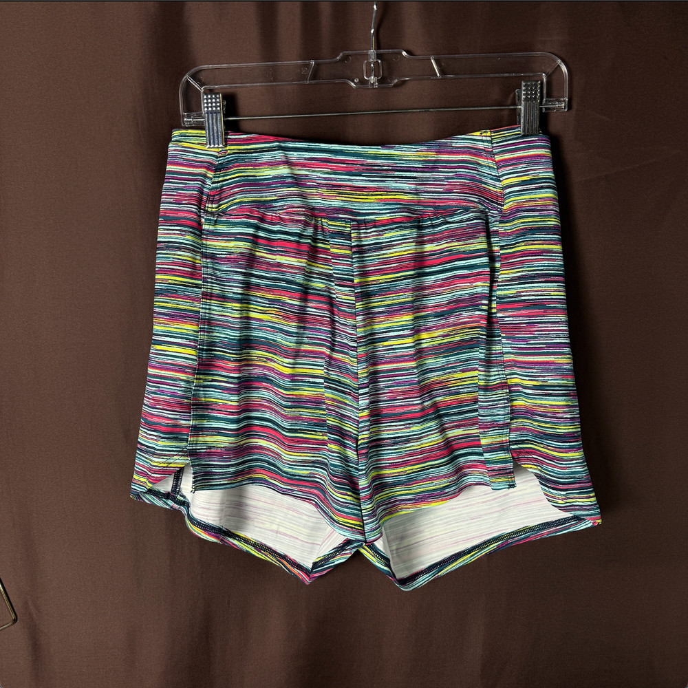 Lands' End Women's S LONG Chlorine Resistant 3 Inch Swim Shorts Deep Sea Navy/Sp
