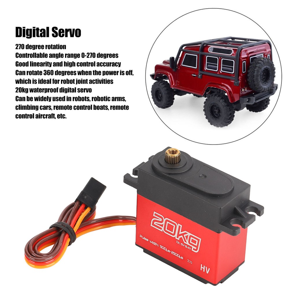20kg Digital Servo Professional High Torsion Waterproof RC Car Servo