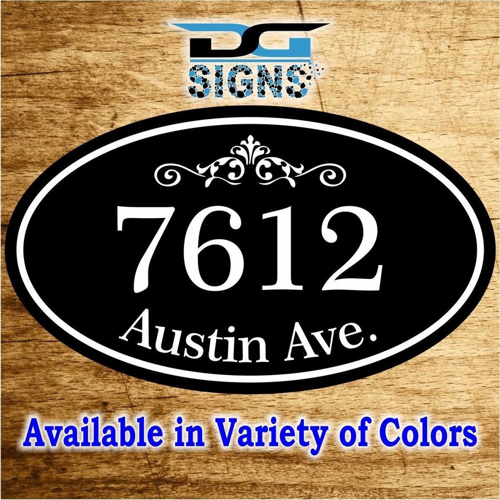 3002 Personalized Home Address Decorative Custom Plaque 12 x 7 Aluminum Sign