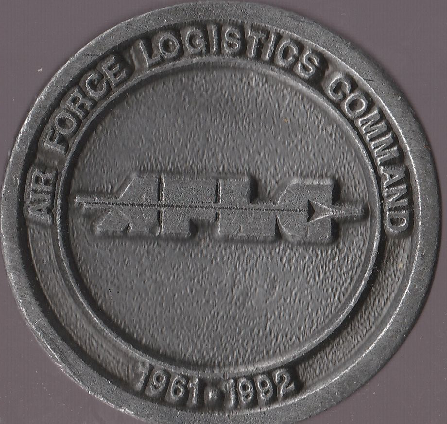 USAF Logistics Command 1961-1992 Commemorative 1.5 Inch Coin-image
