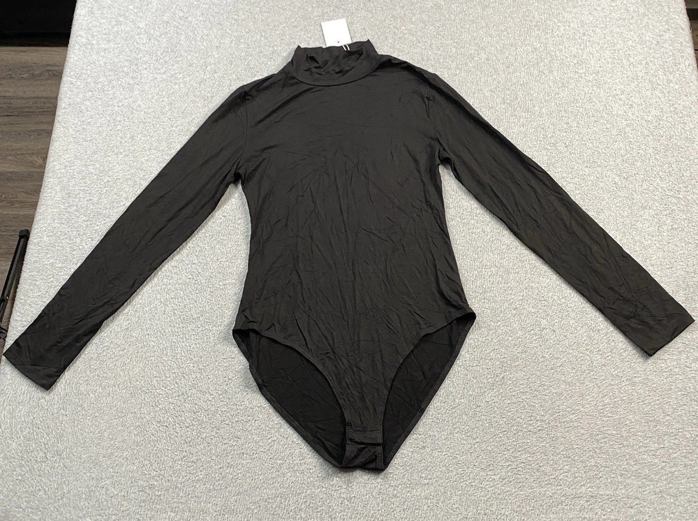 NEW Mango Pop One Piece Swimsuit Shirt Womens Large Long Sleeve Snap Crotch NWT