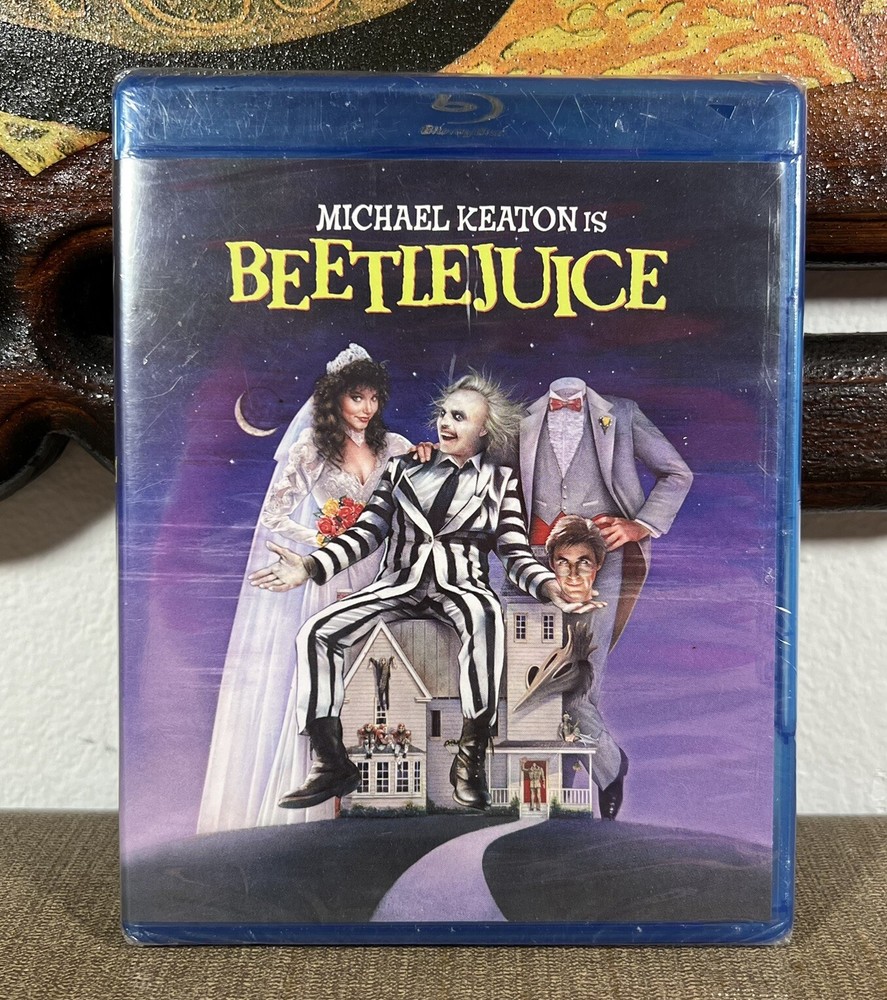 Beetlejuice Blu-ray (1988) Michael Keaton Winona Rider Tim Burton - (SEALED NEW)