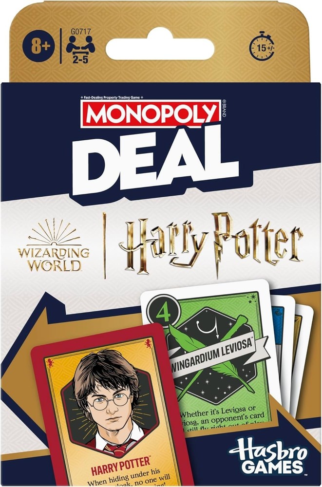 Monopoly Deal: Harry Potter Card Game | Family Games for Kids and Adults | Ages