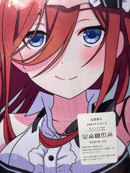 The Quintessential Quintuplets Nakano Miku Bunny Pillow Cover 160×50 Japan anime