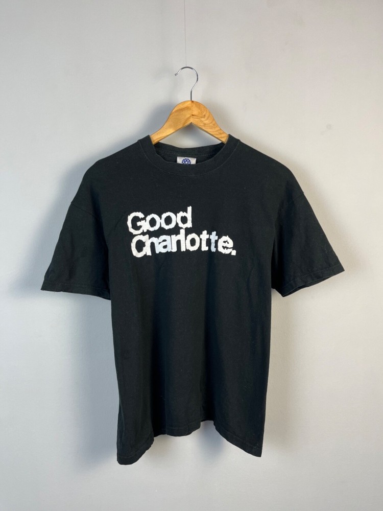 Good Charlotte Vintage Men Black Y2K Rock Band Tee Shirt Size M