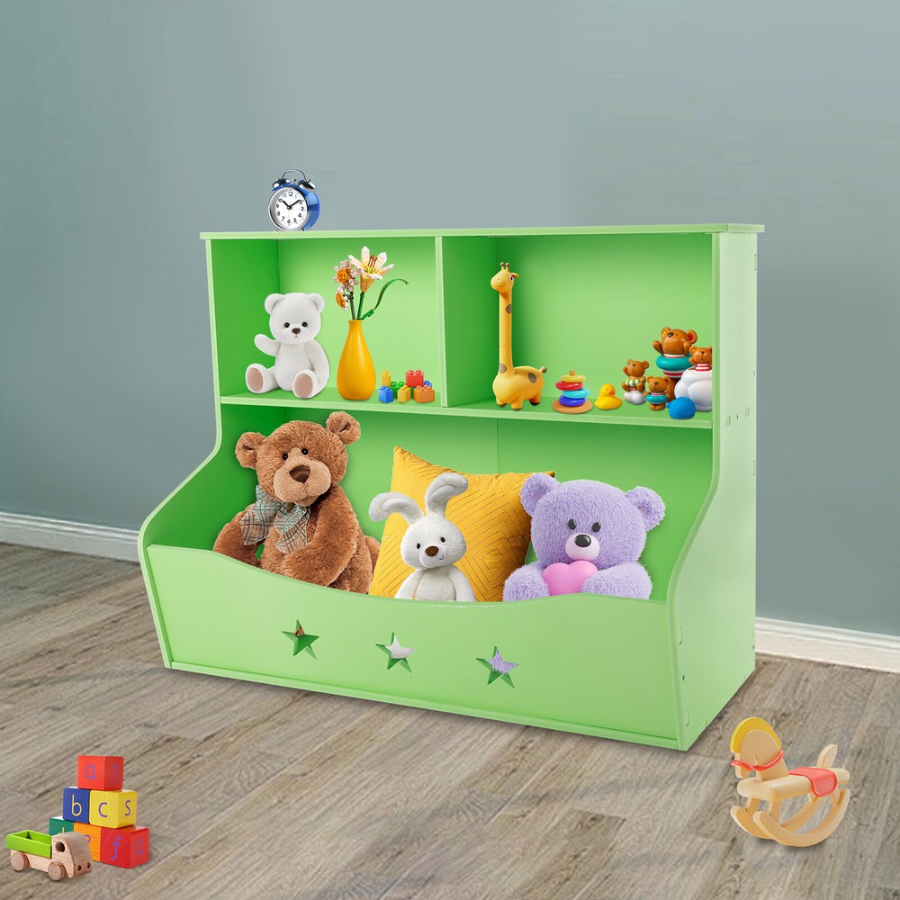 Kids Bookshelf Toy Storage Cubby for Children's Room Organization
