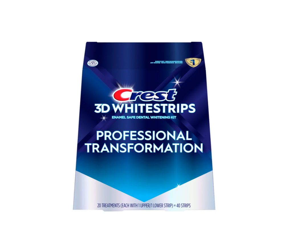 Crest 3D White Professional Teeth Whitening Strips kit - 20 Treatments/40 Strips