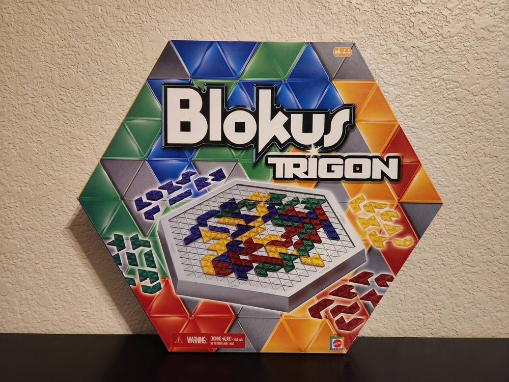 Blokus Trigon Board Game 2008 Educational Insights 88 Tiles Missing Tray