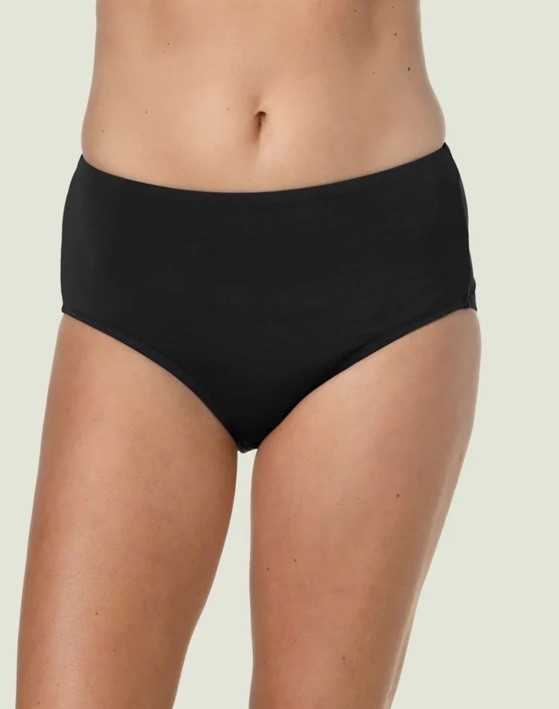 Jantzen | Black Women’s Comfort Core Swim Brief Bottom Size 12 (XL)