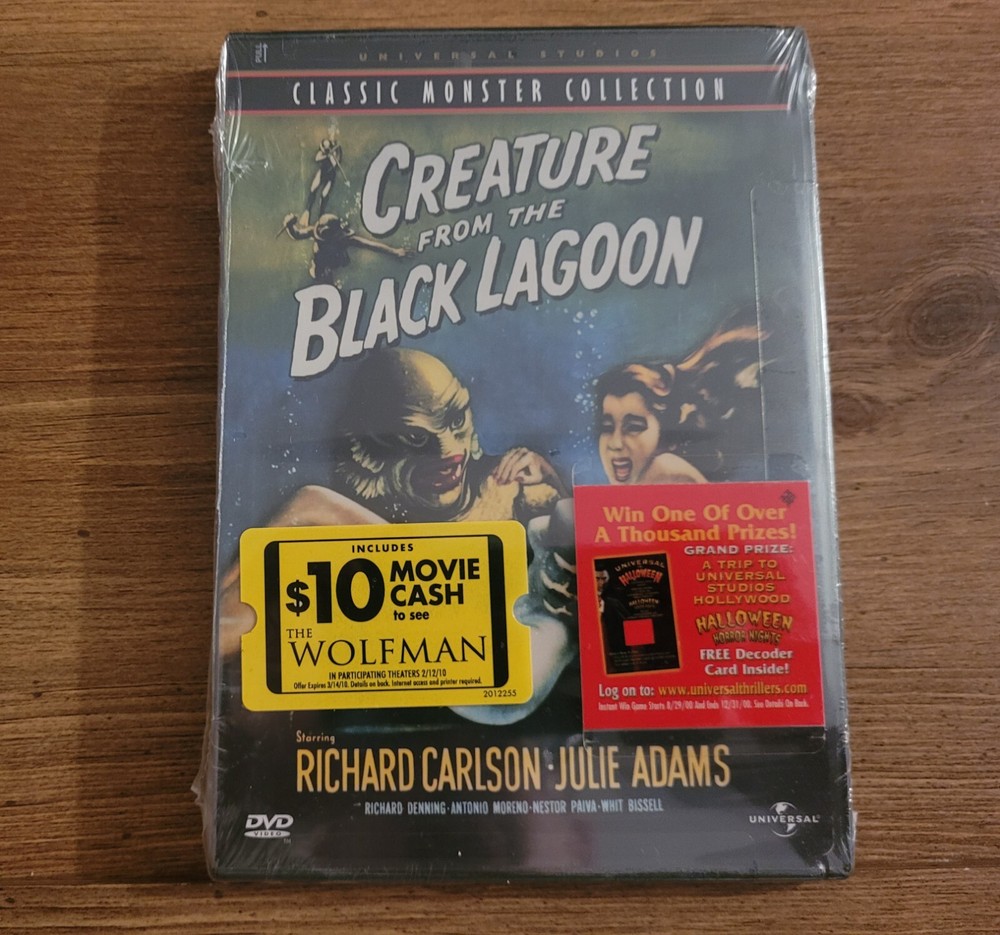 Creature From The Black Lagoon 1954 B&W DVD 2000 Classic Monster Collection New