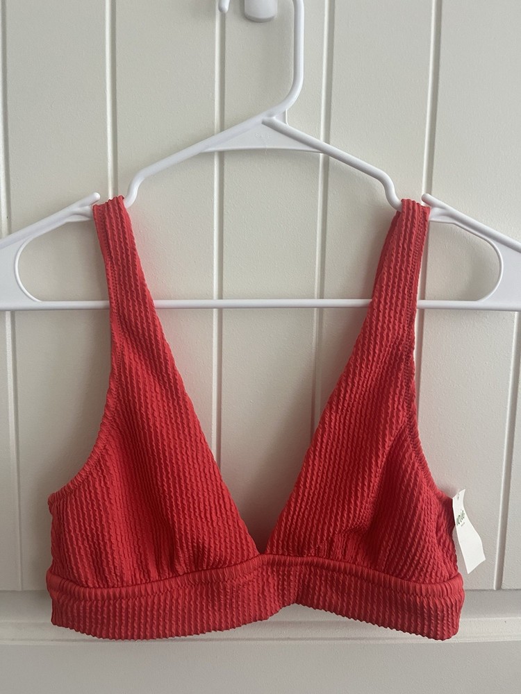 NWT Aerie Bathing Suit Top Size M Red