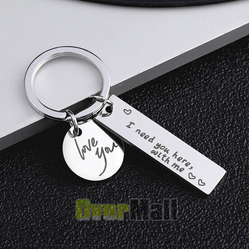 Safe Driving I Need You Here With Me Keyring Heart Charm Keychain New Driver