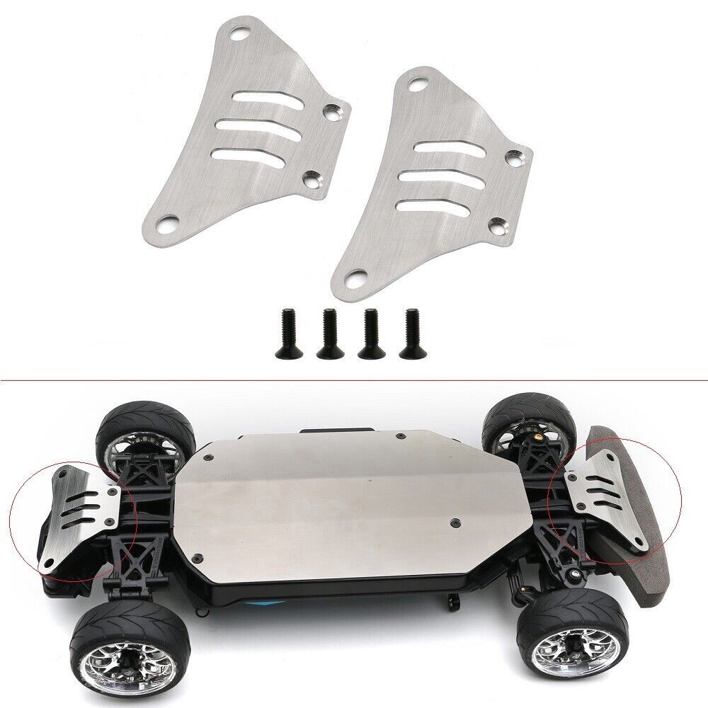 Tamiya TT-02 1/10 RC Car Front & Rear Chassis Armor Protector Plate