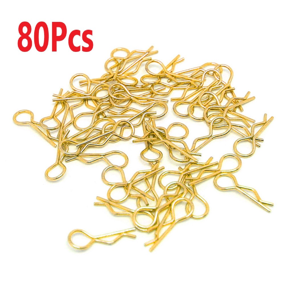 80Pcs Heavy-Duty Body Clips for 1/10 RC Cars, Trucks & Buggies