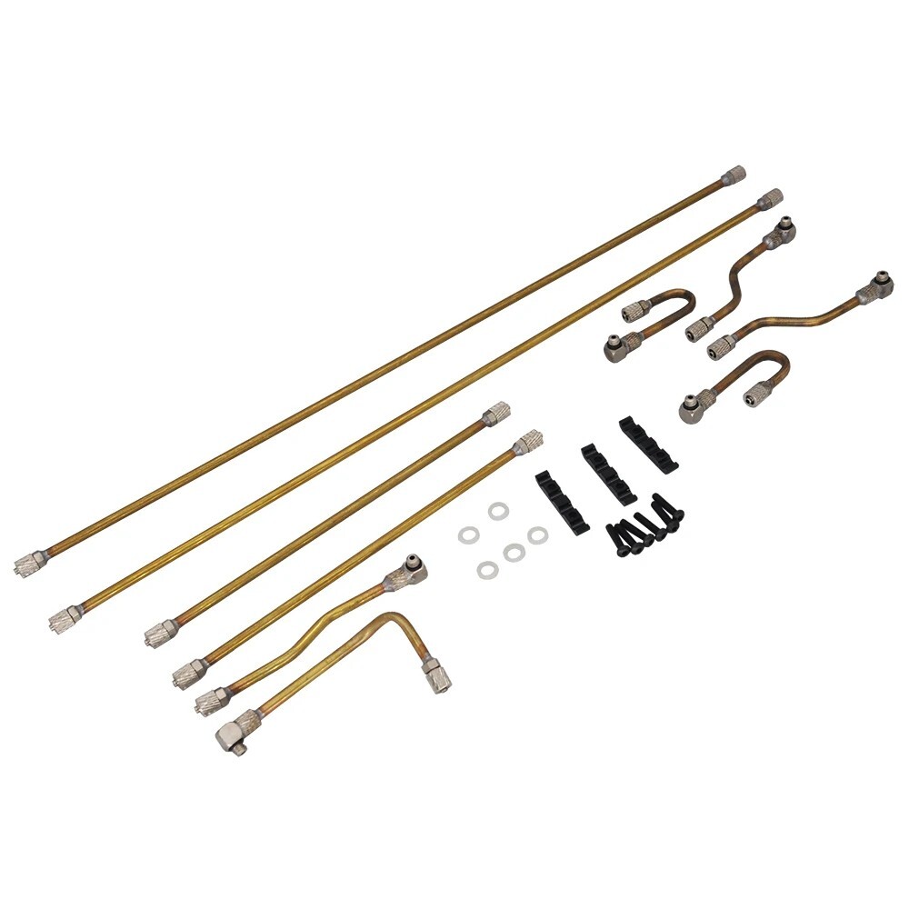 Upgrade Your Huina 1580 RC Excavator with New Hydraulic Brass Pipe Kit for DIY