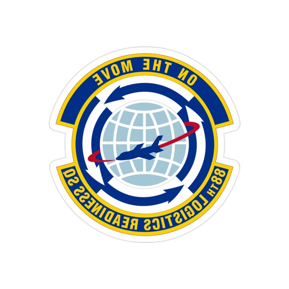 88th Logistics Readiness Sq USAF Reverse Print Transparent Sticker-image