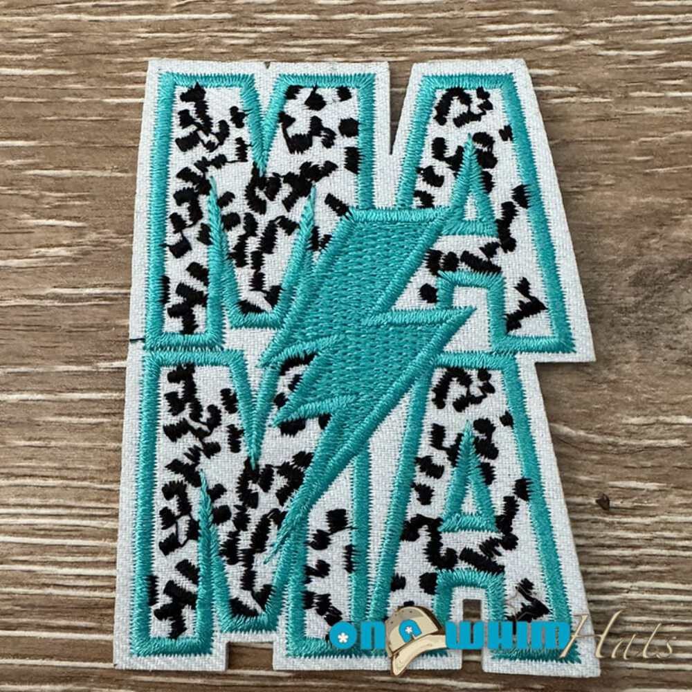 Turquoise Mama Iron-On Patch
