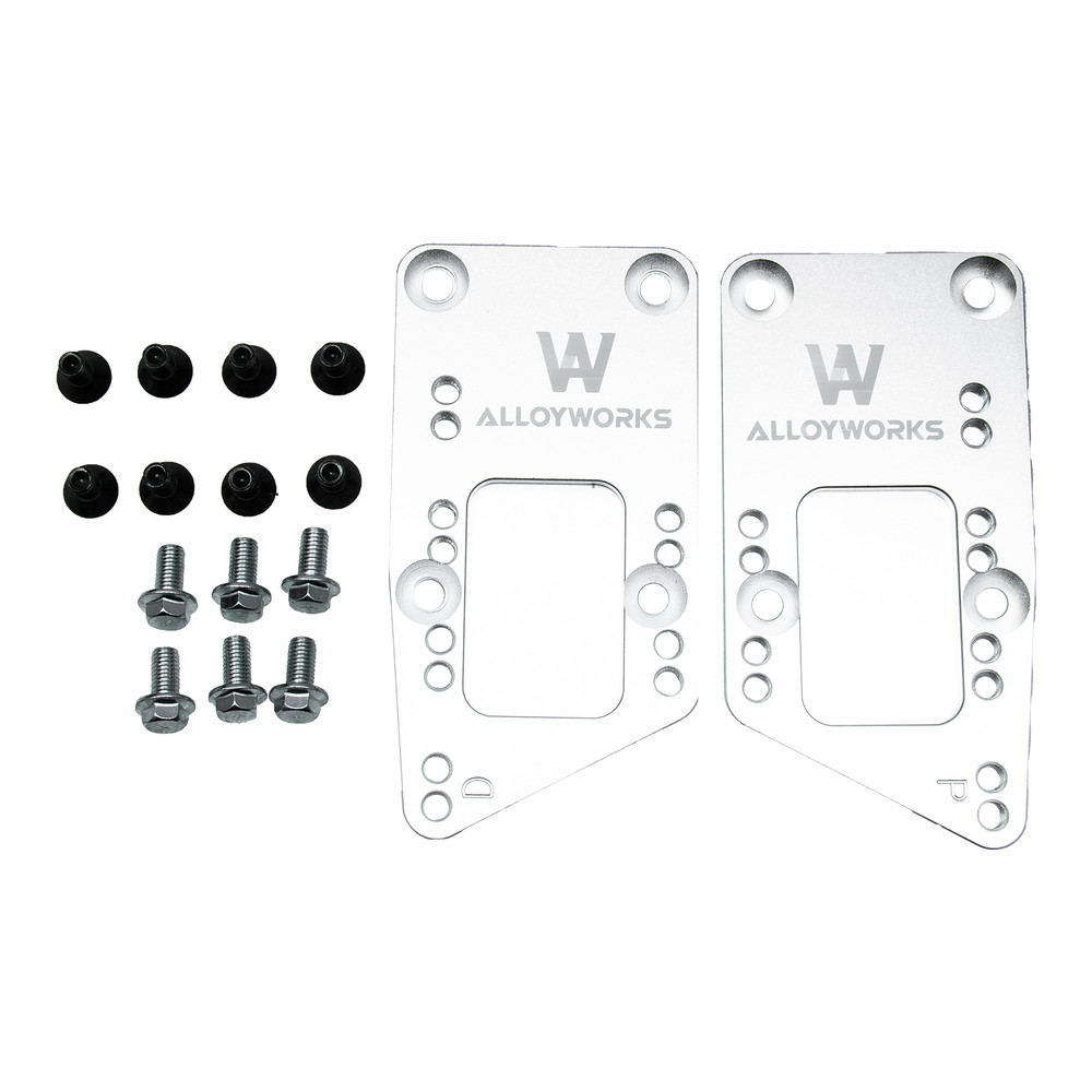 SBC Vehicle to LS Engine Motor Mount Adapter Plate Swap Bracket Small Block ASI