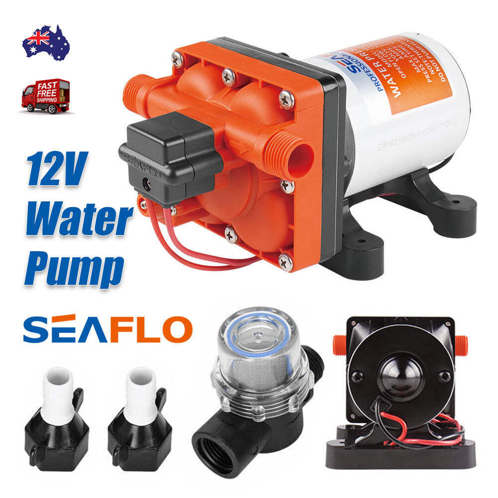 NNEDSZ 3 G/m RV Supreme 12v Water Pump for Caravan Motorhome Camper Trailer Boat