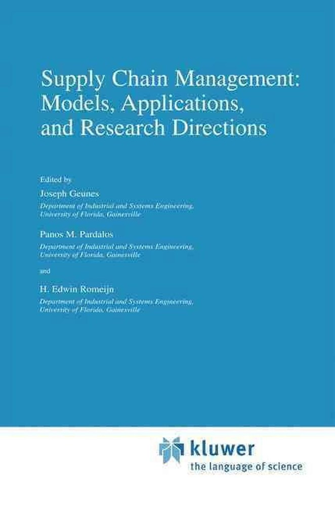 Supply Chain Management: Models, Applications, and Research Directions: Models,-image