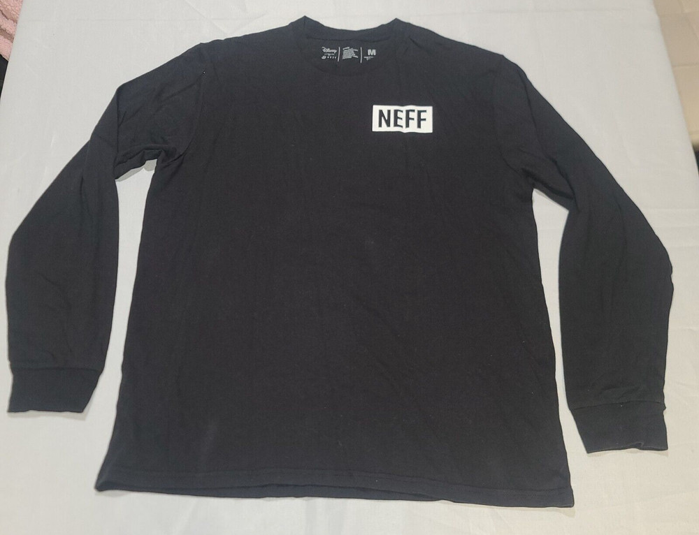Disney Neff Mickey Mouse Black Long Sleeve Shirt sz M