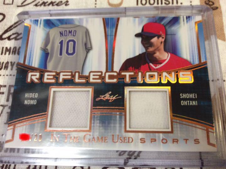 Limited edition of 20 Otani Noshige jersey rookie card with serial number #7af48