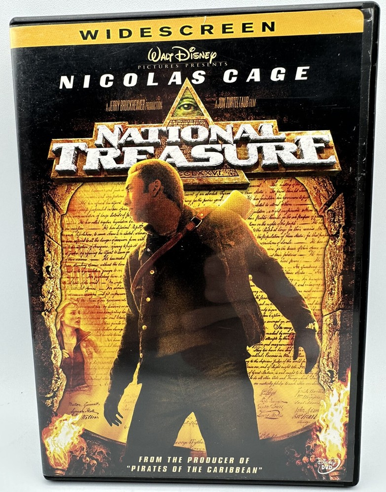 National Treasure DVD Widescreen Nicolas Cage Walt Disney (Great Condition)