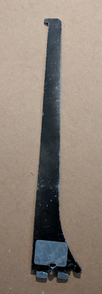 Black 14-Inch Metal Shelf Bracket | Heavy-Duty Steel Wall Mount Support