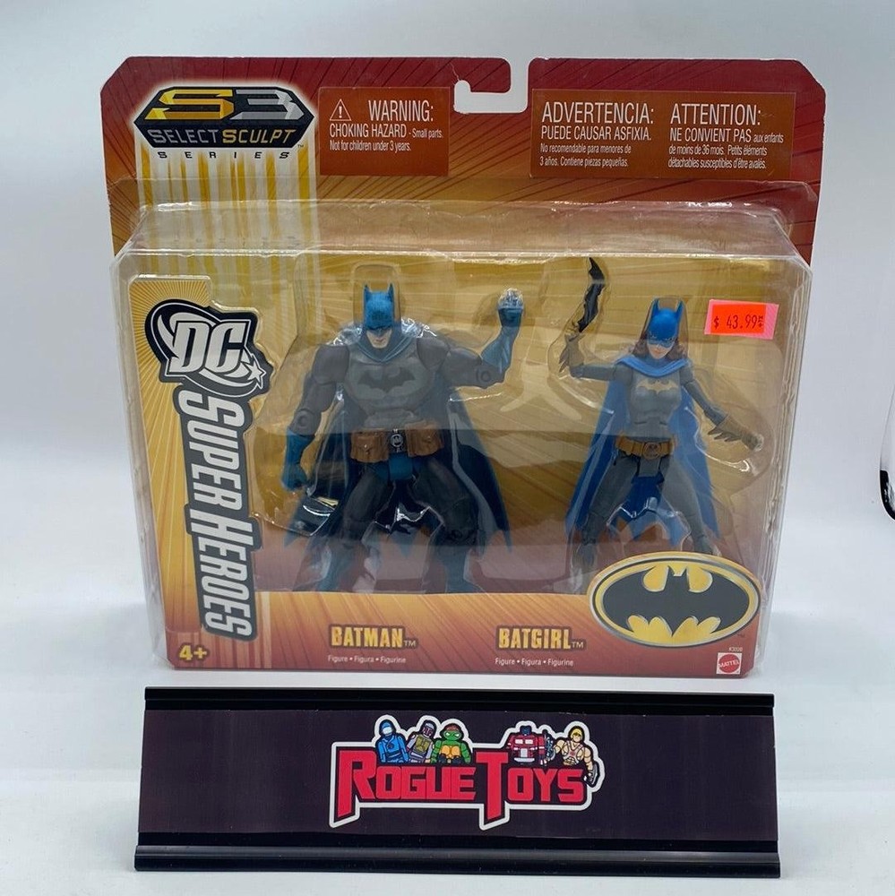Mattel DC Super Heroes Select Sculpt Series Batman & Batgirl