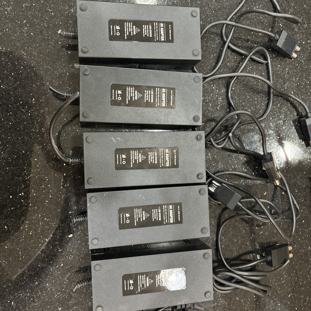 Lot Of 5 Power Bricks Compatible With Xbox One Consoles For Parts Or Repair Read