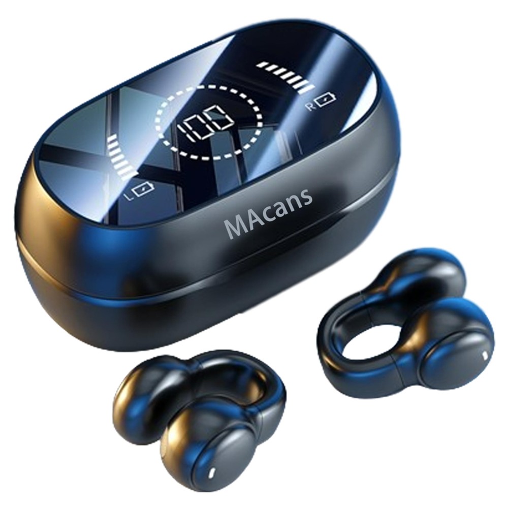 tM47 Wireless Earbuds Ear Clips Bluetooth Sport Buds With Charging Case