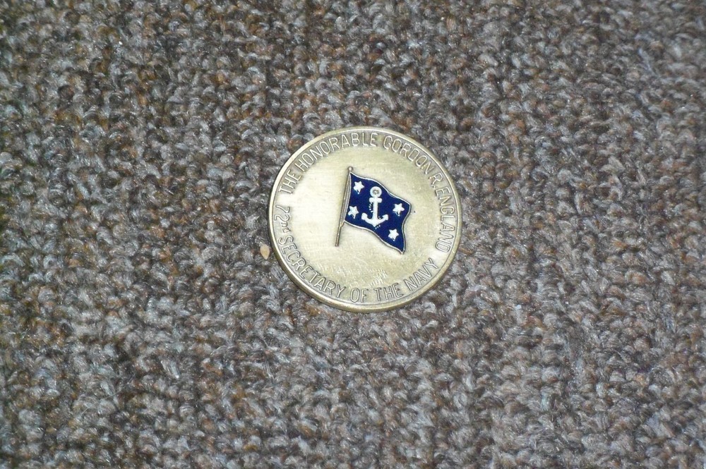 US Navy Gordon England Sec of the Navy Challenge Coin