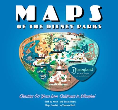 Maps of the Disney Parks 60 Years from California to Shanghai by Hunt