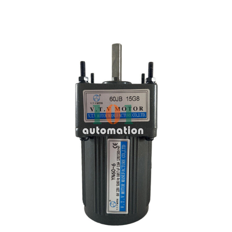 1PC Brand New VTVMOTOR 6W YN60-6 60JB15G8 Speed Reducing Motor 220V High-Efficiency Compact Motor for Industrial Use