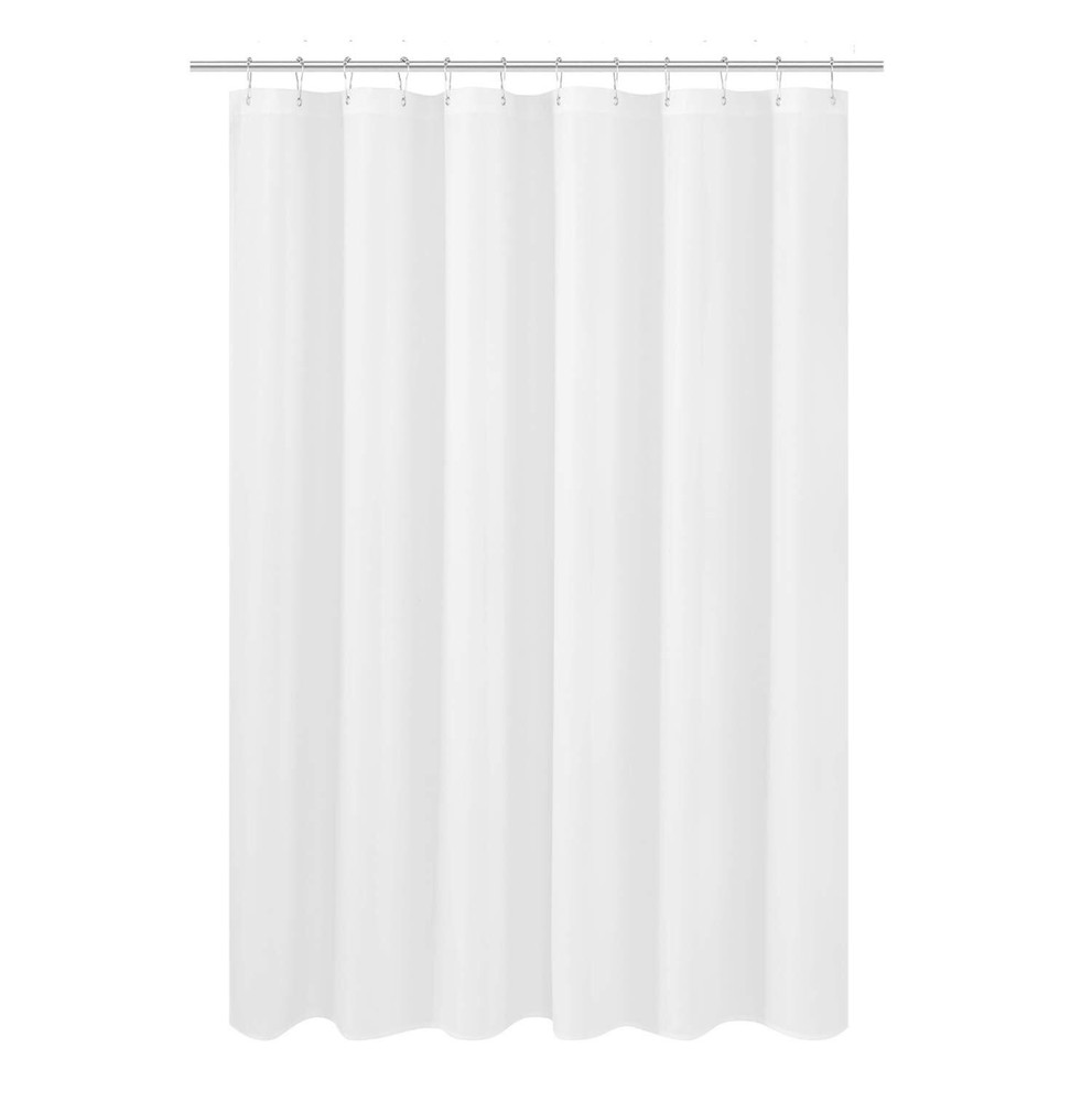 Fabric Shower Curtain Liner Shorter Size 68 inches Height, Hotel Quality, Was...