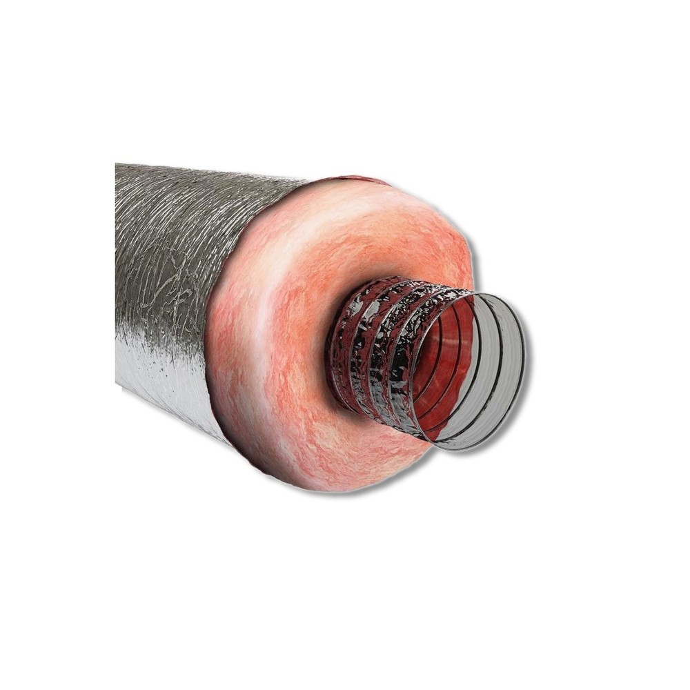 Imperial 25 ft X 4 in Silver Poly Duct MEA-0425-6