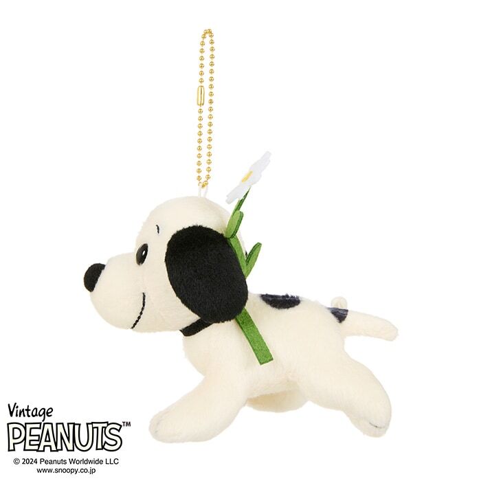 Vintage Snoopy Plush Keychain Mascot 5.3in Peanuts Collectible