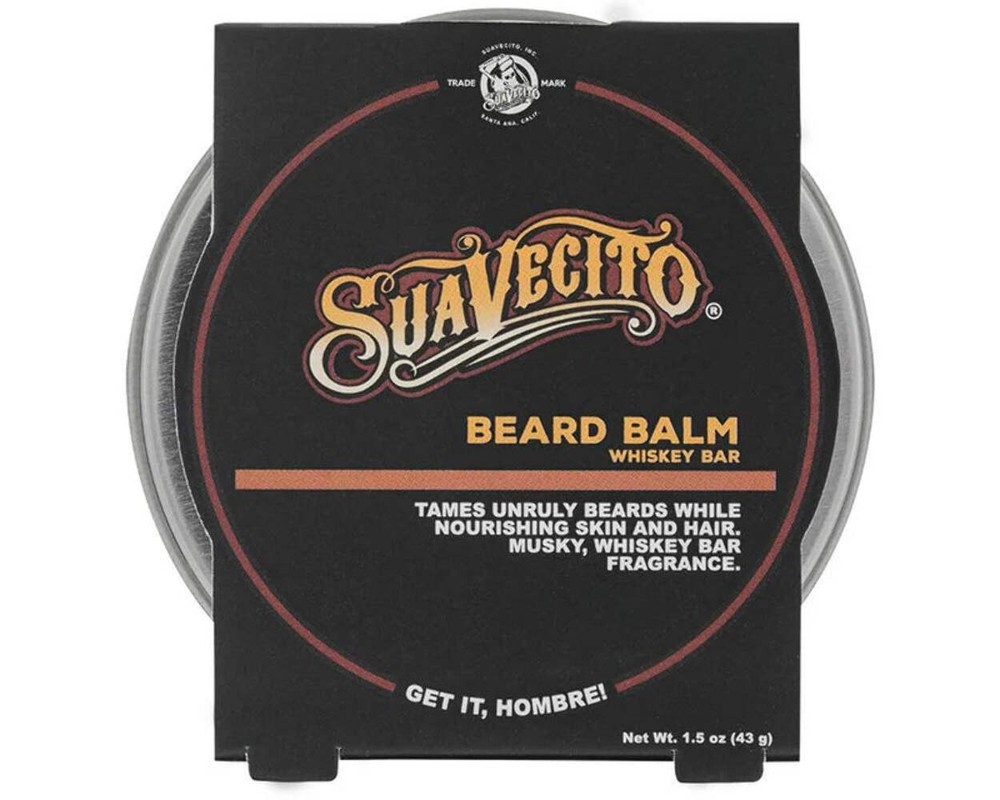 Suavecito Whiskey Bar Scented Beard Balm for Softness and Hold