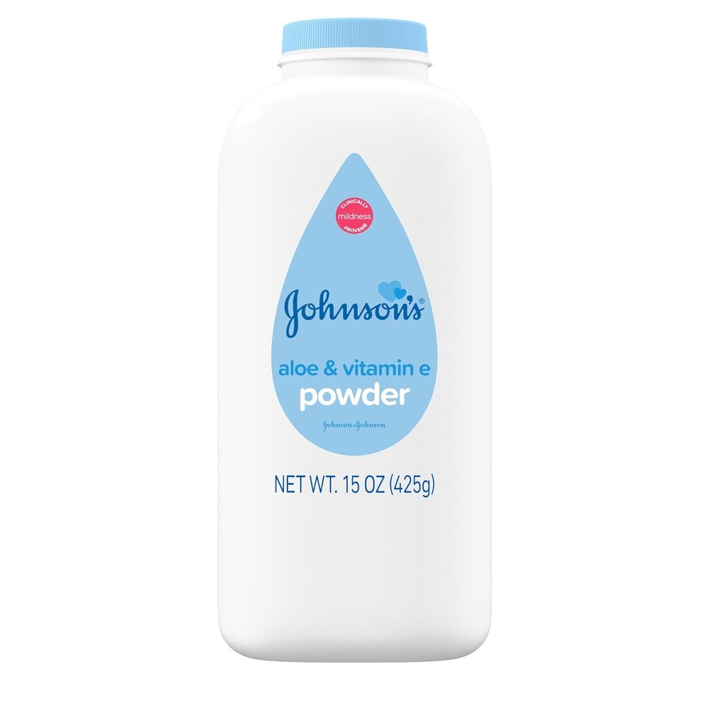 JOHNSON'S 15oz Soothing Aloe and Vitamin E Baby Powder
