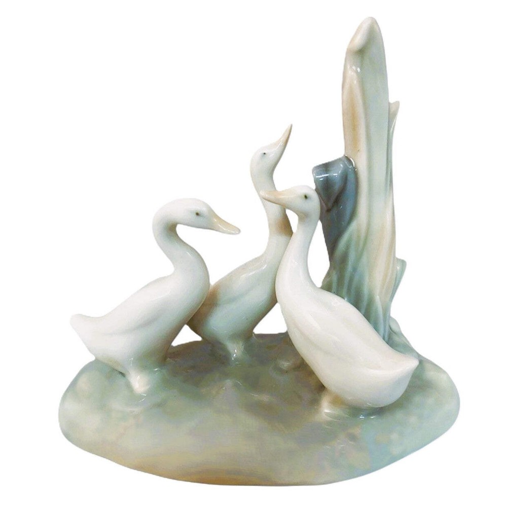Lladro Ducks Grouping Geese Porcelain Figurine Collectible