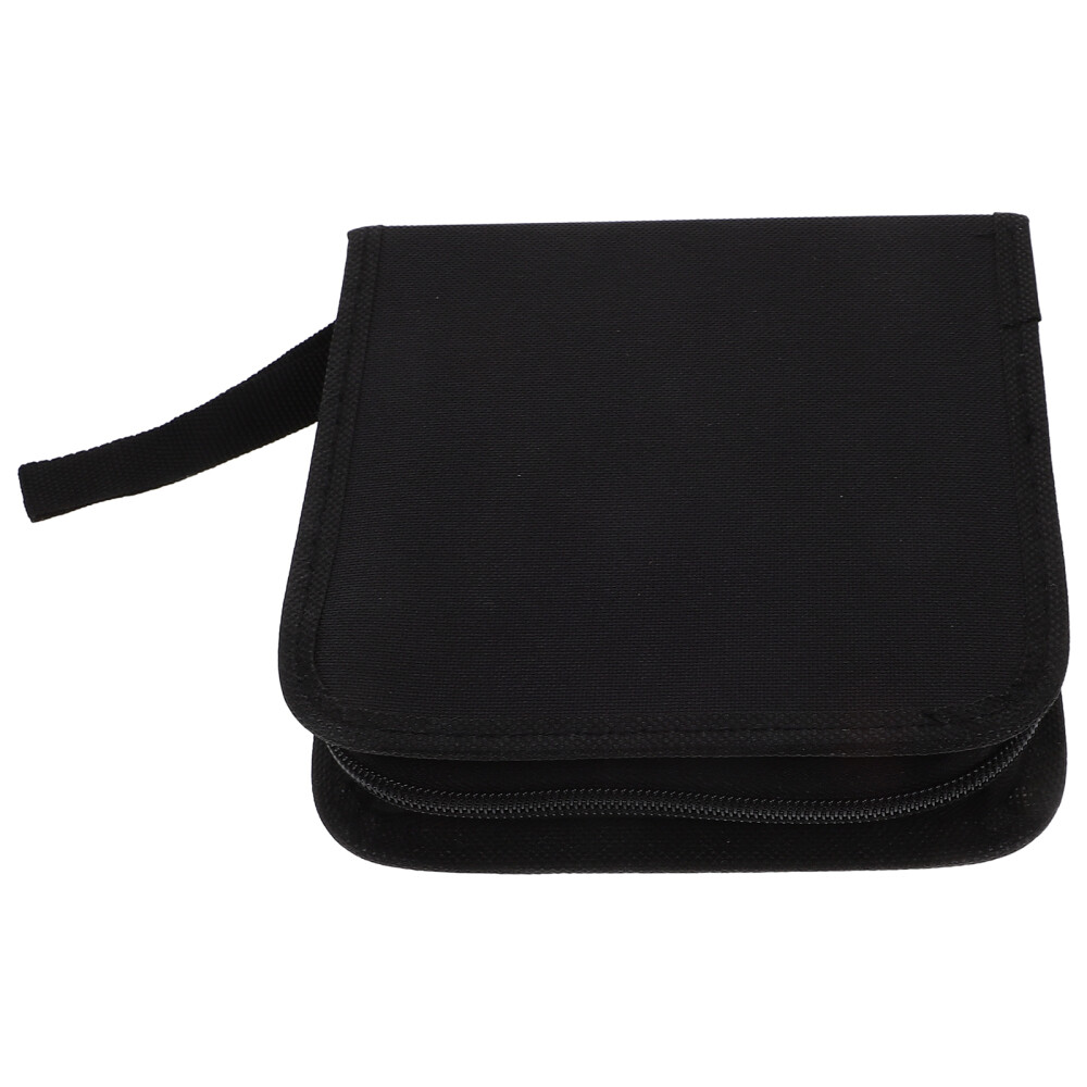 40-Capacity Portable CD/DVD Travel Case – Protective Storage Holder  