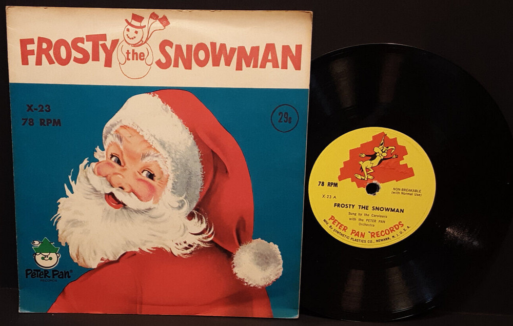 FROSTY THE SNOWMAN 1962 PETER PAN RECORDS 7
